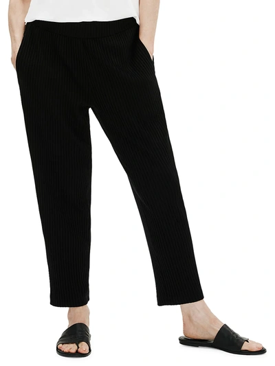 Eileen Fisher Tapered Ankle Pants In Black