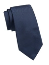 Ermenegildo Zegna Essential Micro Silk Tie In Navy