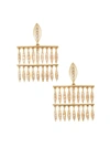 Ileana Makri Women's Grass 18k Yellow Gold & Brown Diamond Mini Raining Drops Earrings
