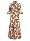 La Doublej Women's Artemis Printed Poplin Maxi Shirtdress In Piccolo Dove