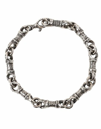 John Varvatos Artisan Metals Sterling Silver Bead Link Bracelet