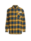 Acne Studios Men's Salak Flannel Shirt In Yellow Black