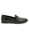 Ferragamo Women's Trifoglio Leather Loafers In Nero