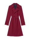 Theory Oaklane Trench Coat In Currant