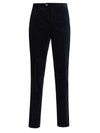 Brunello Cucinelli Corduroy Flat-front Trousers In Navy
