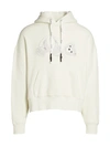 Palm Angels Ice Bear Hoodie In Ice Blue White