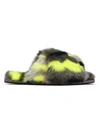 Sorel Go Mail Run Faux Fur-lined Suede Slippers In Quarry
