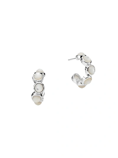 Ippolita Sterling Silver Lollipop Mother Of Pearl Mini Hoop Earrings