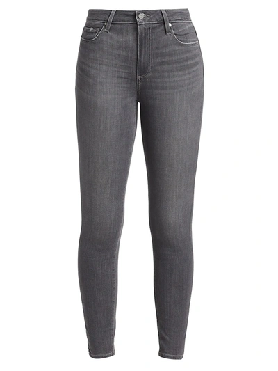 Paige Jeans Hoxton High-rise Ankle Skinny Jeans In Stonedust