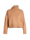 Loulou Studio Stintino Funnelneck Wool & Cashmere Knit Sweater In Camel