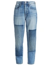 Frame Le Original Patched Straight Jeans In Haver