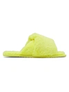 Sorel Go Mail Run Faux Fur Slippers In Yellow