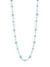Etho Maria Women's 18k Rose Gold, Blue Topaz & Turquoise Long Necklace