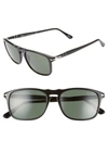 Persol 54mm Square Sunglasses In Black/ Black