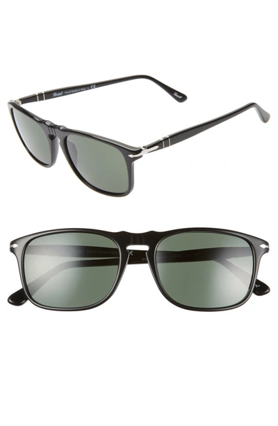 Persol 54mm Square Sunglasses In Black/ Black