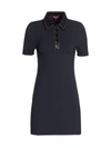 Staud Jay Polo Mini Dress In Navy