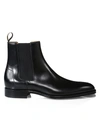 Alfred Dunhill Kensington Leather Chelsea Boots In Black