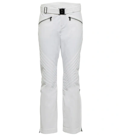 Bogner Belted Cropped Ski Trousers In White
