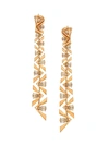 Etho Maria Women's Pena 18k Rose Gold & Brown Diamond Linear Earrings