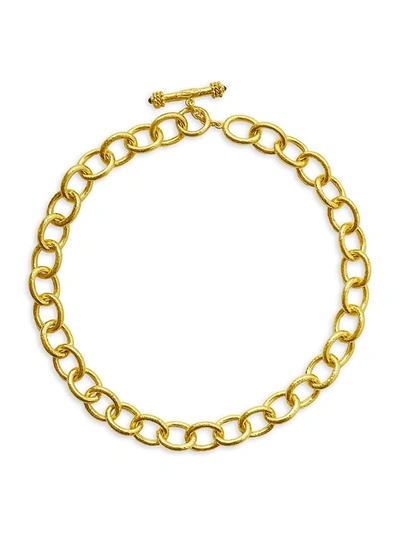 Elizabeth Locke Gold Volterra 19k Yellow Gold Large Oval-link Chain Necklace