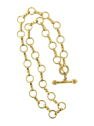 Elizabeth Locke Women's Celtic 19k Yellow Gold Link Necklace