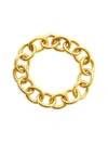 Elizabeth Locke Ravenna Link Bracelet With Hidden Clasp In Gold