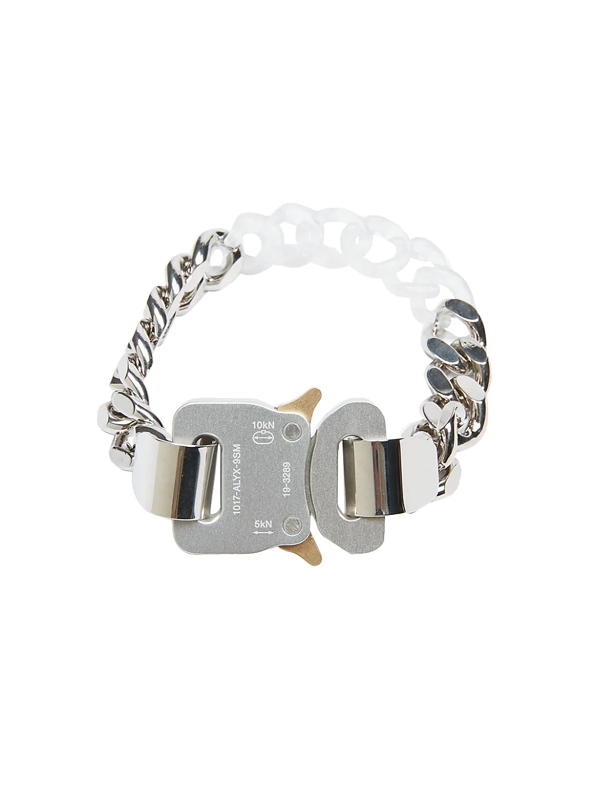 Alyx Metal & Nylon Chain Bracelet In Silver | ModeSens