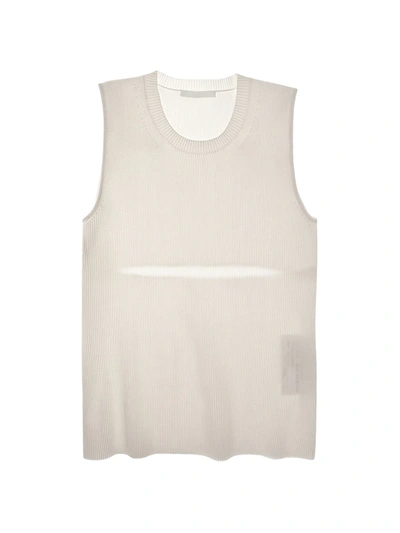 Helmut Lang Slash Tank Top In Winter White