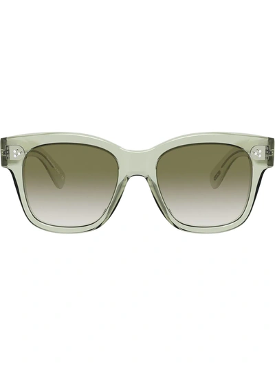 Oliver Peoples Melery Ov5442su 300 Square Sunglasses In Green