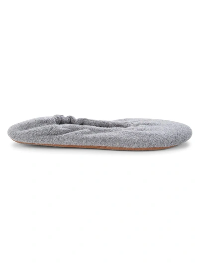 Skin Cashmere Ballet Flats In Gray