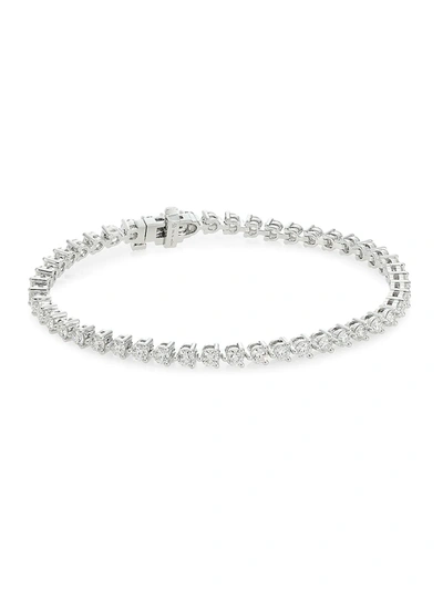 Hearts On Fire Select Temptation 18k White Gold & Diamond 3-prong Tennis Bracelet