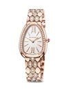 Bvlgari Women's Serpenti Seduttori 18k 5n Rose Gold & Diamond Bracelet Watch