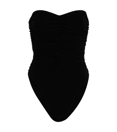 Norma Kamali Slinky Marissa Strapless One-piece Swimsuit In Black