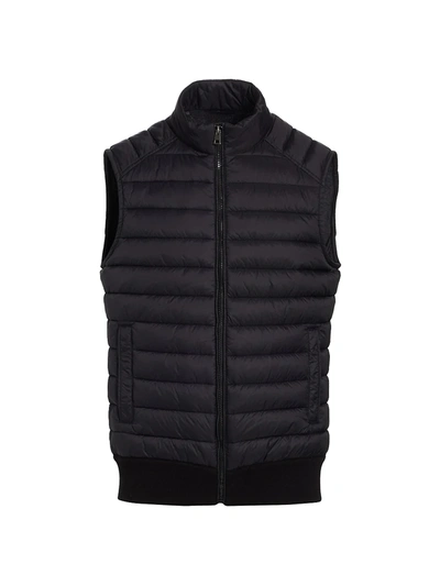 Saks Fifth Avenue Collection Nylon Puffer Vest In Black