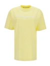 Alexander Wang Women's Acid Wash Embroidered T-shirt In Yellow