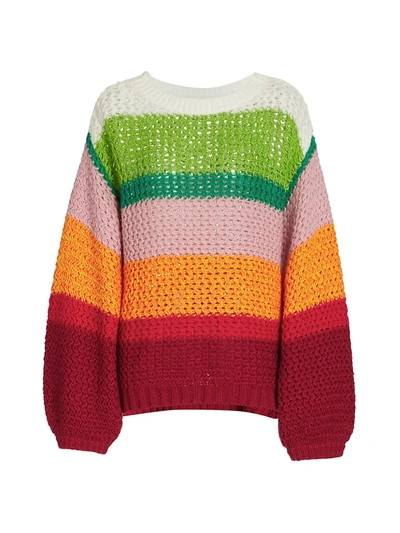 Farm Rio Rainbow Crewneck Sweater