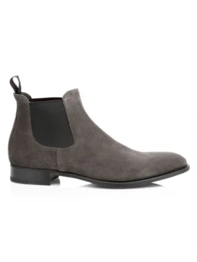 To Boot New York Sherman Suede Chelsea Boots In Lavagna
