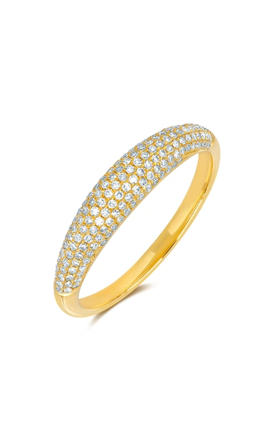 Ef Collection 14k Yellow Gold & Diamond Pavé Dome Ring