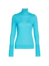 Saks Fifth Avenue Women's Collection Cashmere Turtleneck Sweater In Seaside Teal