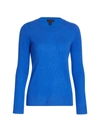 Saks Fifth Avenue Collection Featherweight Cashmere Sweater In Vivid Peri