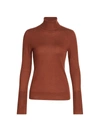 Saks Fifth Avenue Collection Cashmere Turtleneck Sweater In Cedar Brown