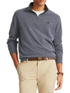 Polo Ralph Lauren Quarter-zip Sweatshirt In Dark Grey