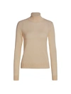 Theory Women's Basic Cashmere Turtleneck In Pale Sand