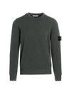 Stone Island Men's Stretch Wool Crew Sweater In Musk