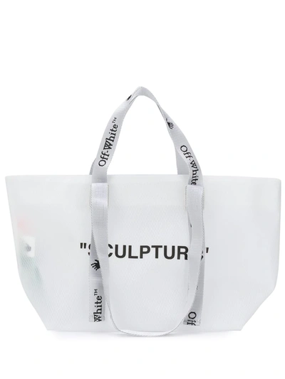 Off-white Small Commercial Tote Bag In White