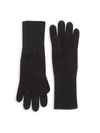 Portolano Knit Cashmere Gloves In Black