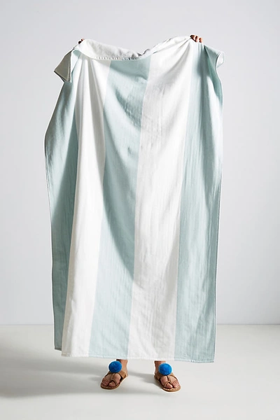 Kassatex Block Striped Beach Towel By  In Mint Size Beach Towl In Mint