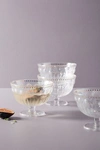 Anthropologie Kellie Mini Coupe Glasses, Set Of 4 By  In Clear Size S/4 Coupe