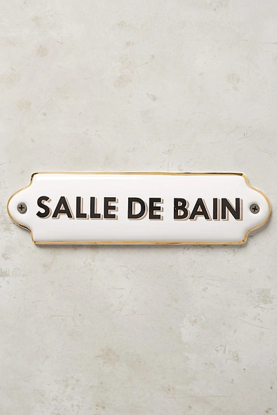 Anthropologie La Maison Plaque In White