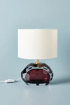 Anthropologie Mara Faceted Table Lamp In Purple